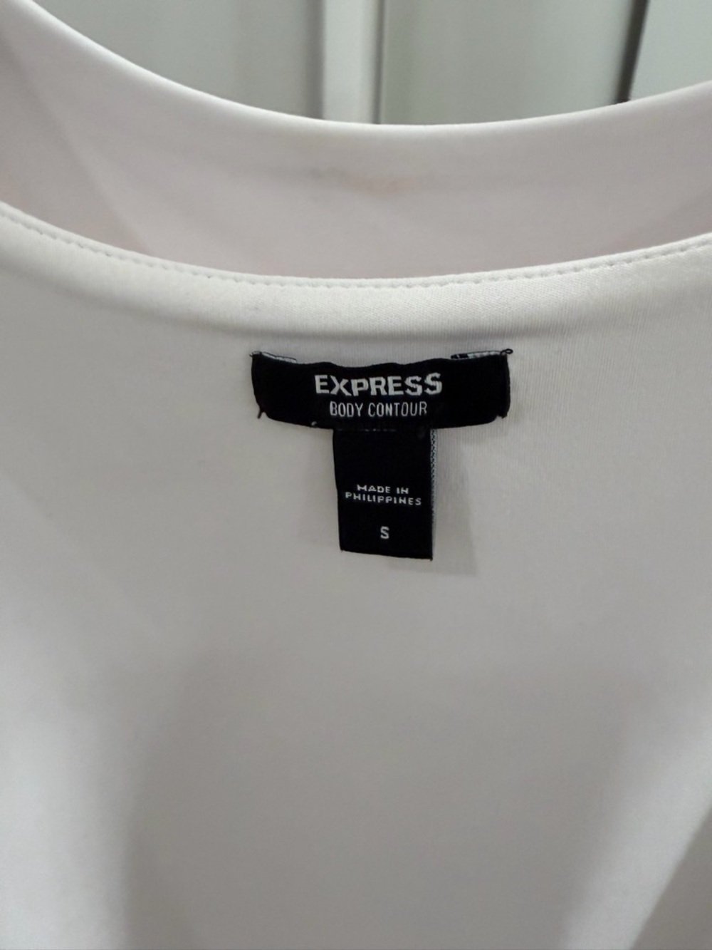 Express White Body Contour Top